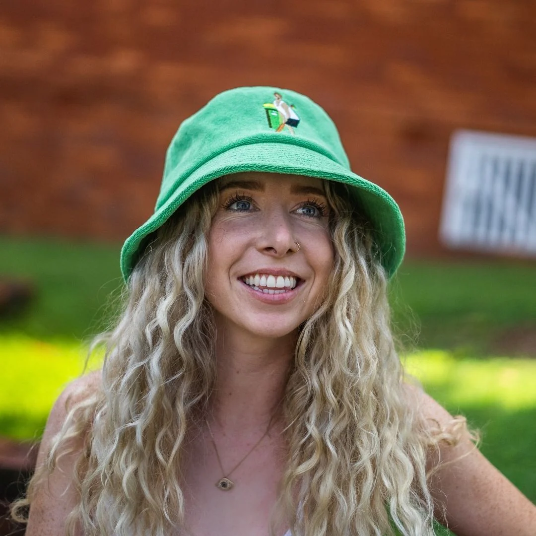 Backyard Cricket - Green Terry Bucket Hat - Image 4