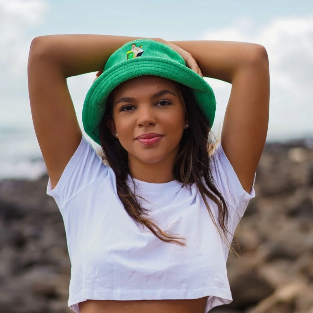 Backyard Cricket - Green Terry Bucket Hat - Image 5
