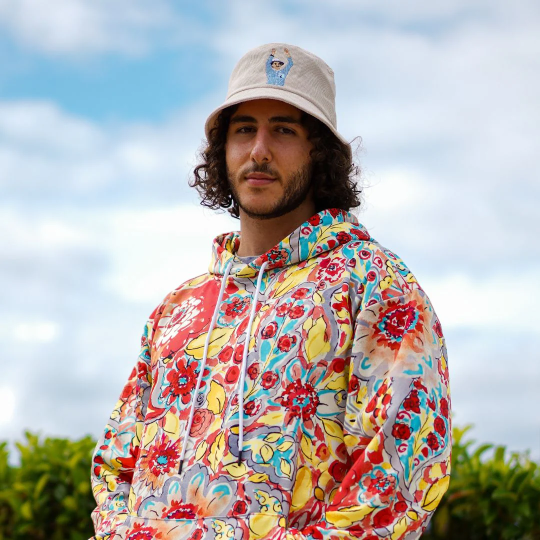 Billy Bowden 6 Runs - Cream Cord Bucket Hat - Image 6