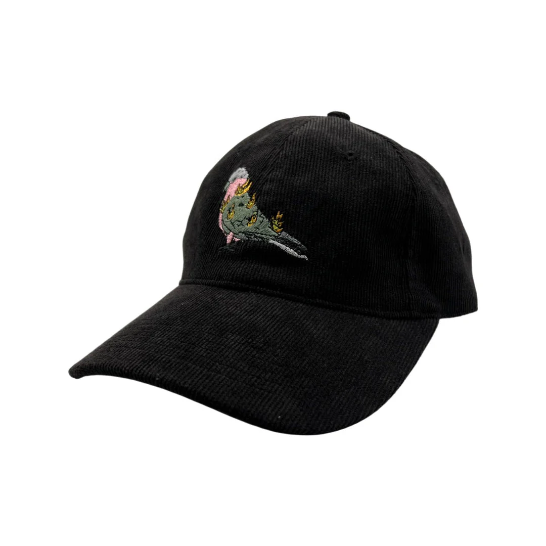 Flaming Galah - Black Corduroy Hat - Image 7
