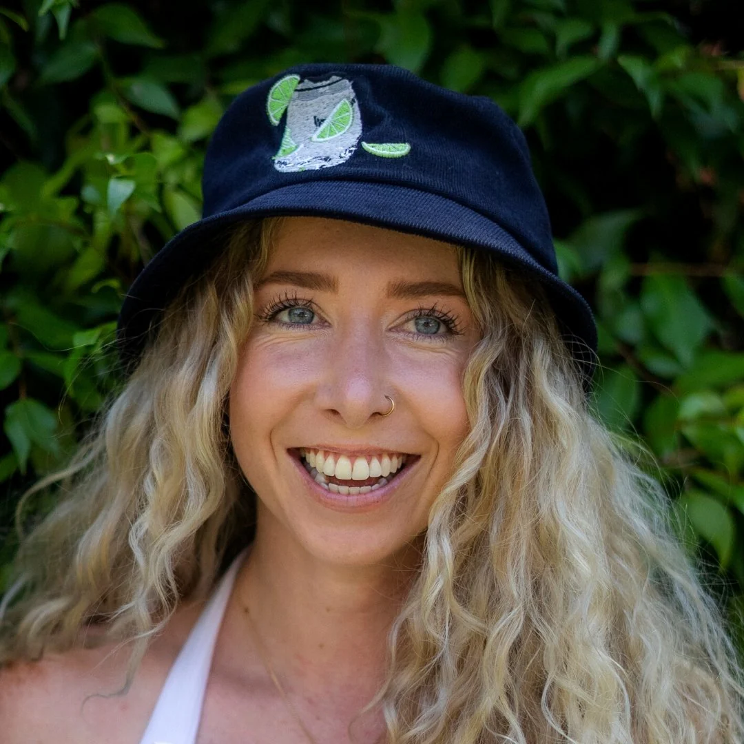 Gin & Tonic - Dark Blue Corduroy Bucket Hat - Image 3