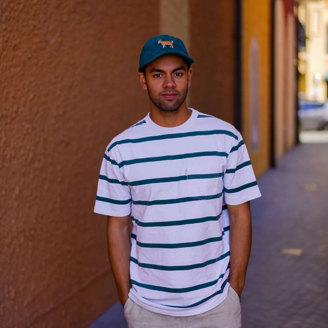 GOAT - Greatest of All Time - Green Corduroy Hat - Image 4