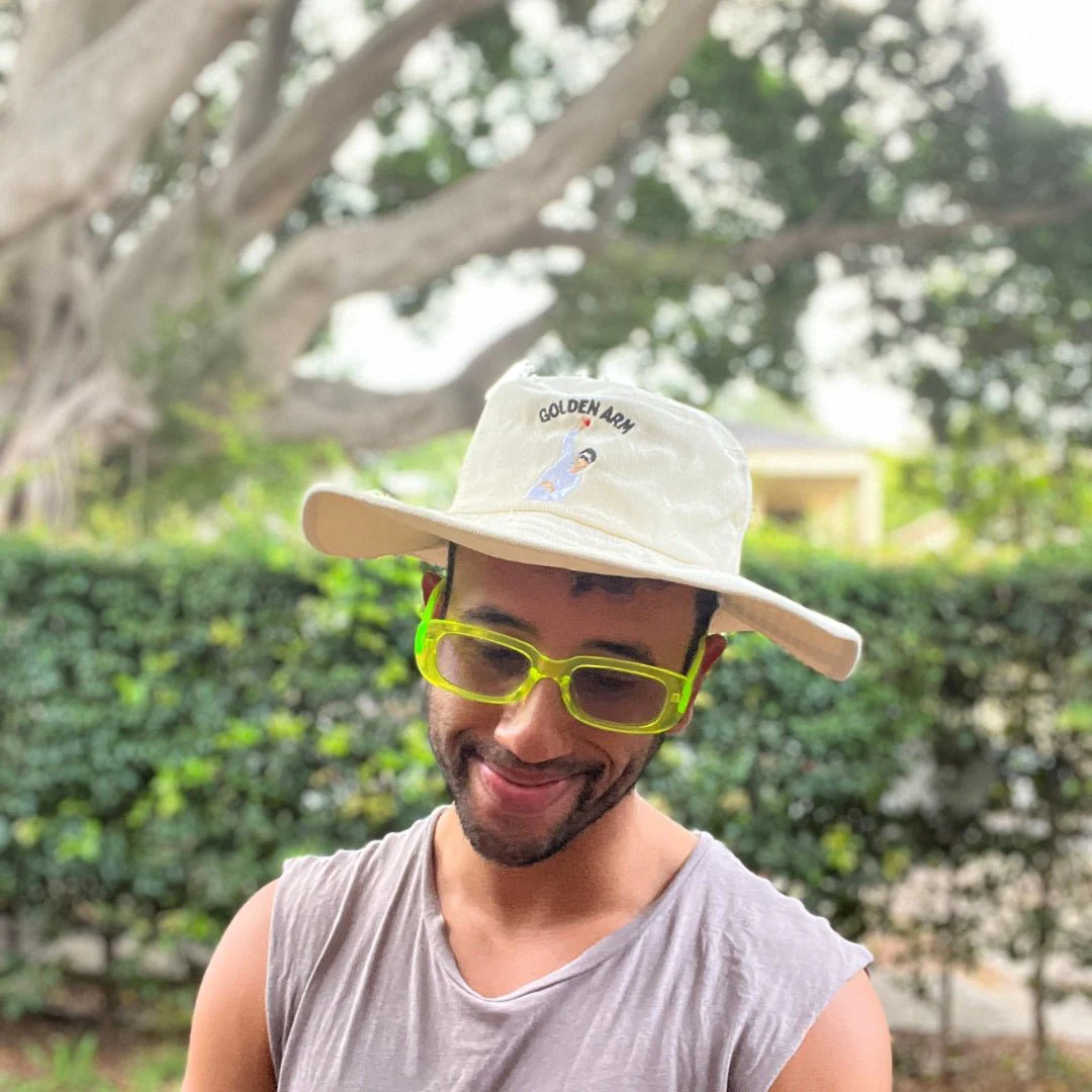 Golden Arm - Cream Floppy Cricket Hat - Image 4