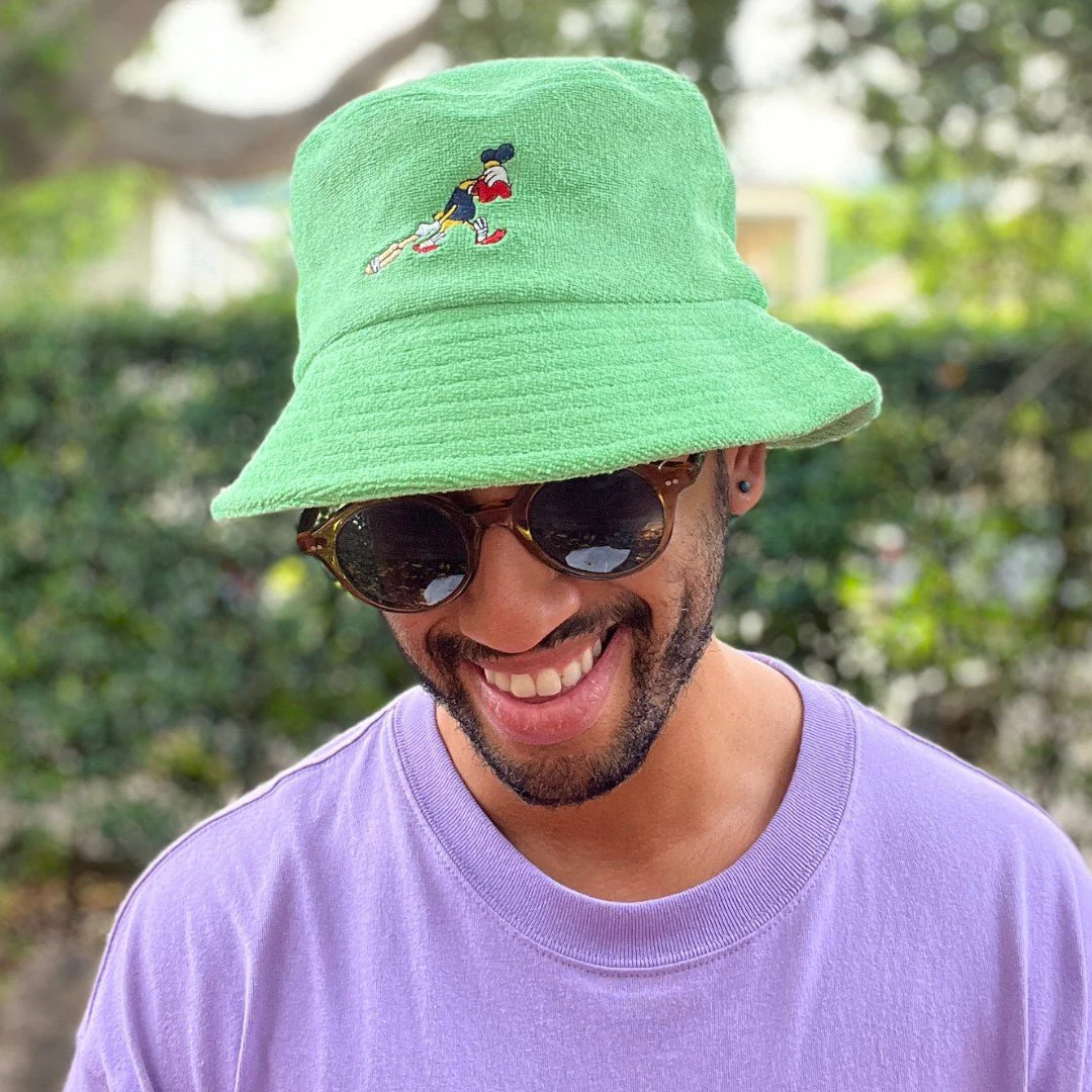 Golden Duck - Green Terry Bucket Hat - Image 8