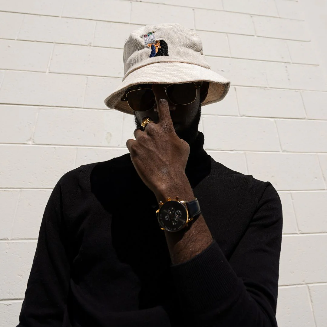 Goon Sack - White Corduroy Bucket Hat - Image 5
