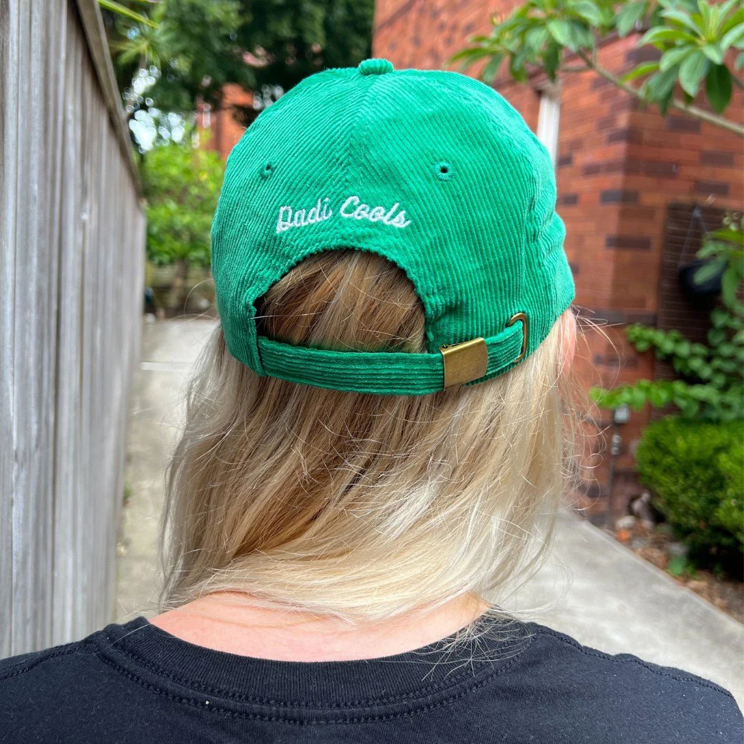 Howzat Ladies - Green corduroy hat - Image 4
