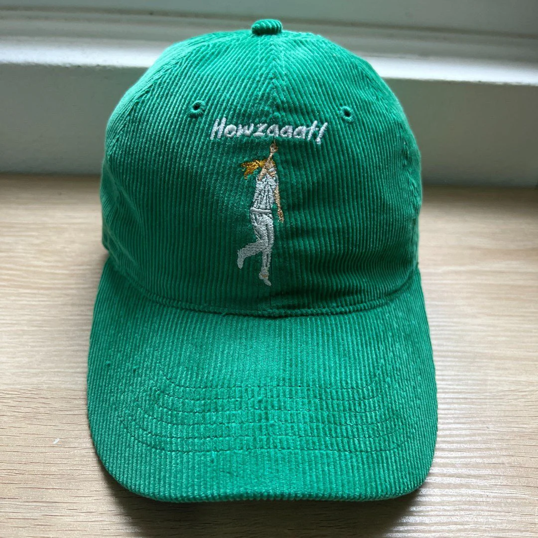 Howzat Ladies - Green corduroy hat - Image 6