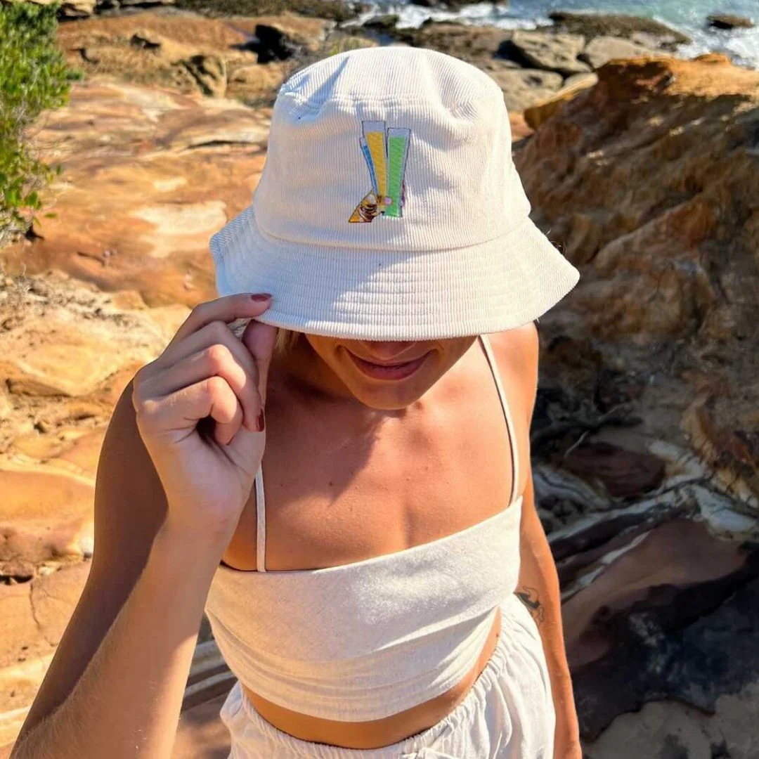 Icy Pole - Cream Corduroy Bucket Hat - Image 6