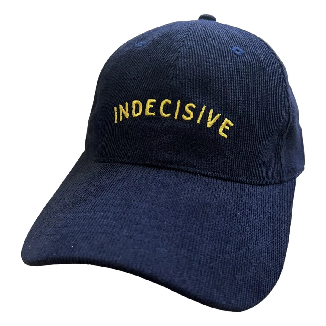 Indecisive - Dark Blue Corduroy Hat - Image 3