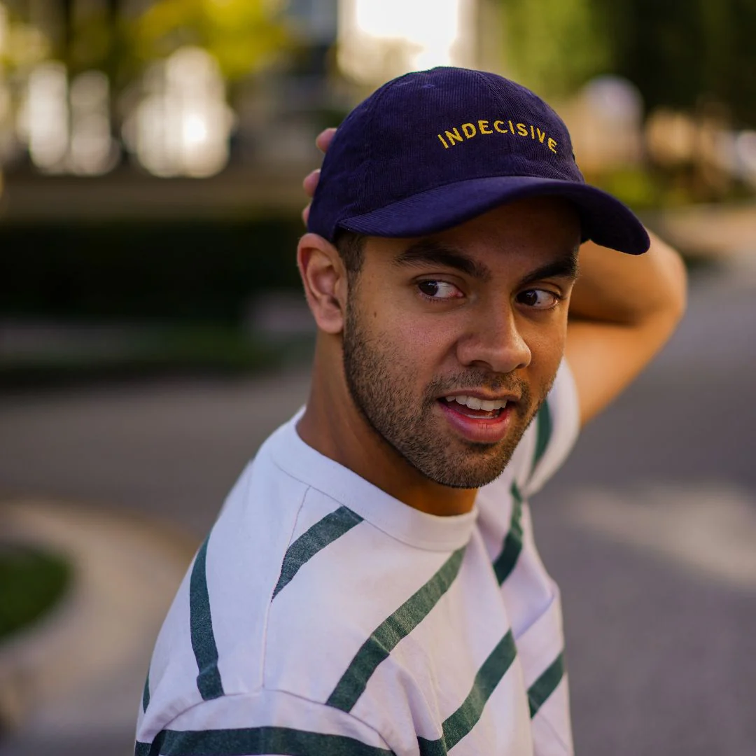 Indecisive - Dark Blue Corduroy Hat - Image 4