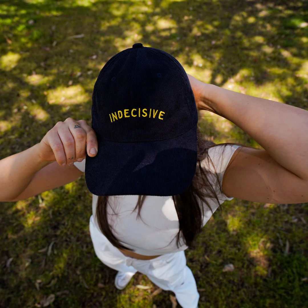 Indecisive - Dark Blue Corduroy Hat - Image 7