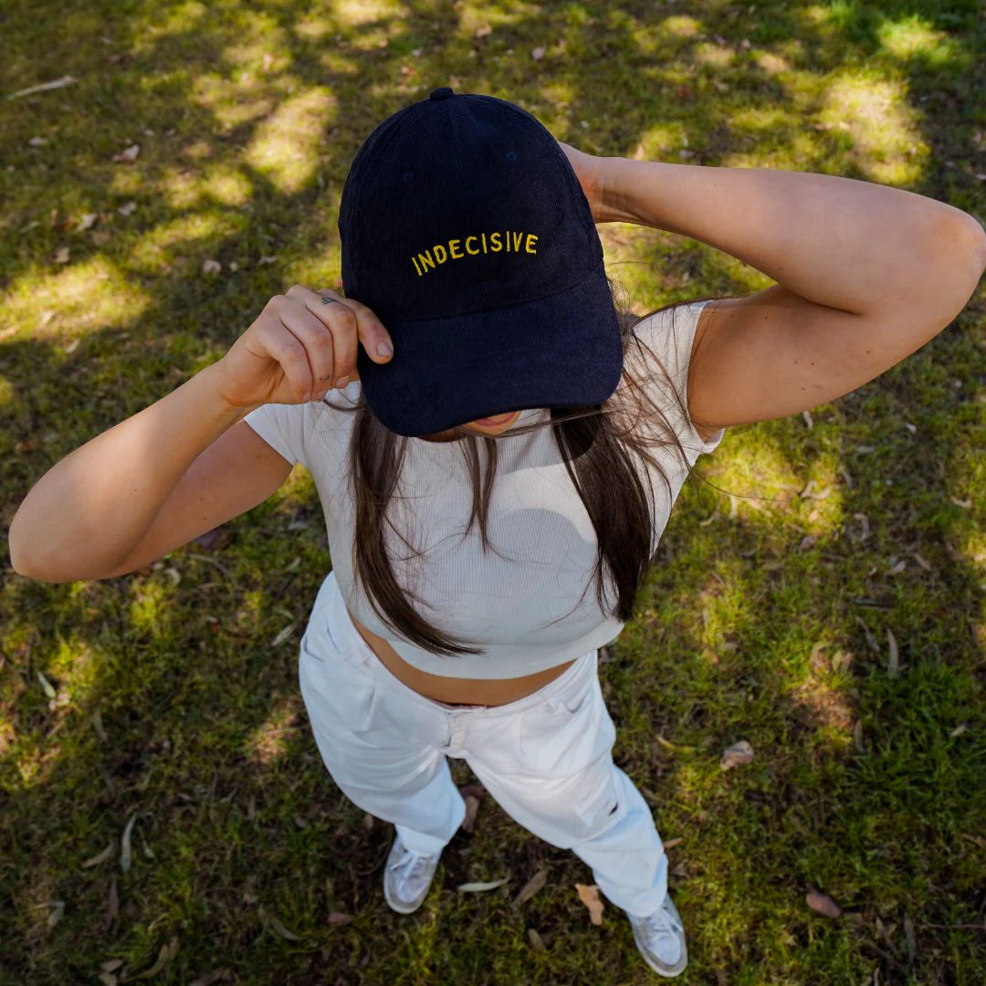 Indecisive - Dark Blue Corduroy Hat - Image 8