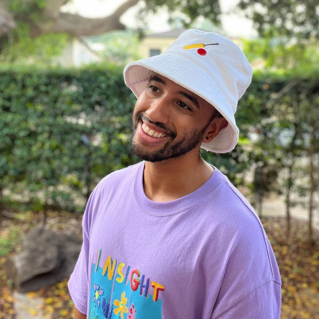 Let's Play Cricket - White Terry Bucket Hat - Image 4