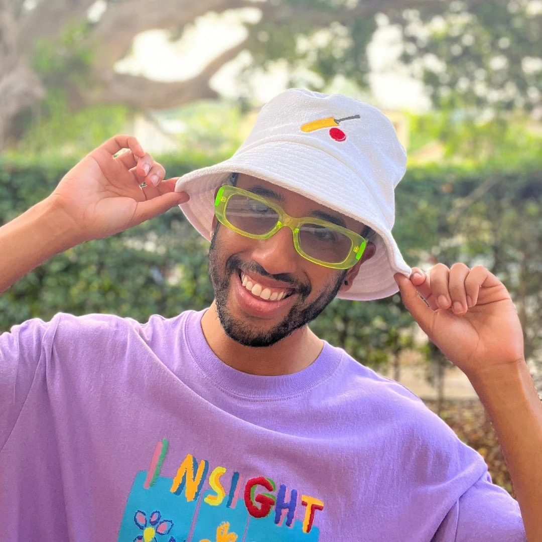 Let's Play Cricket - White Terry Bucket Hat - Image 5