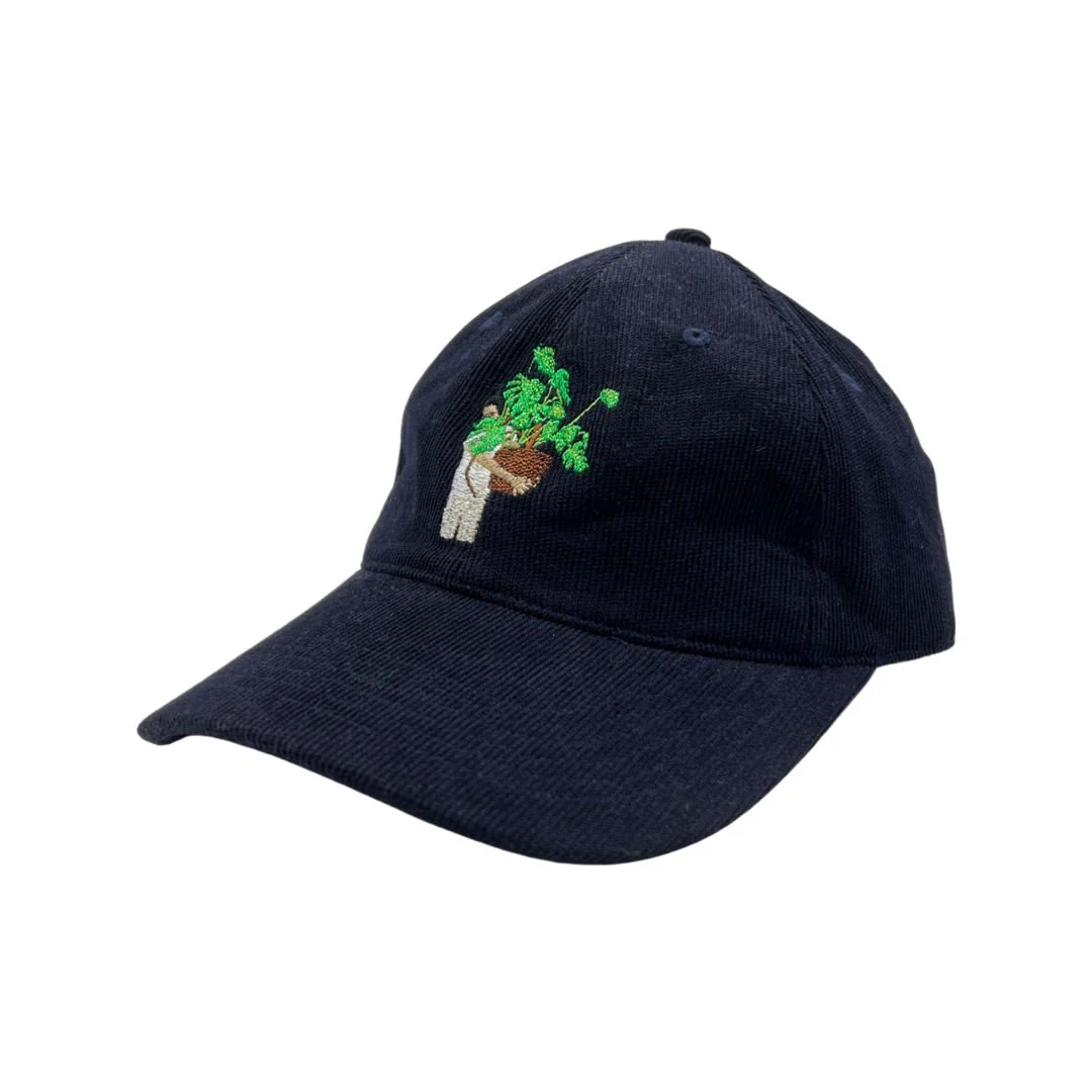 Plant Mumma - Dark Blue Corduroy Hat - Image 5