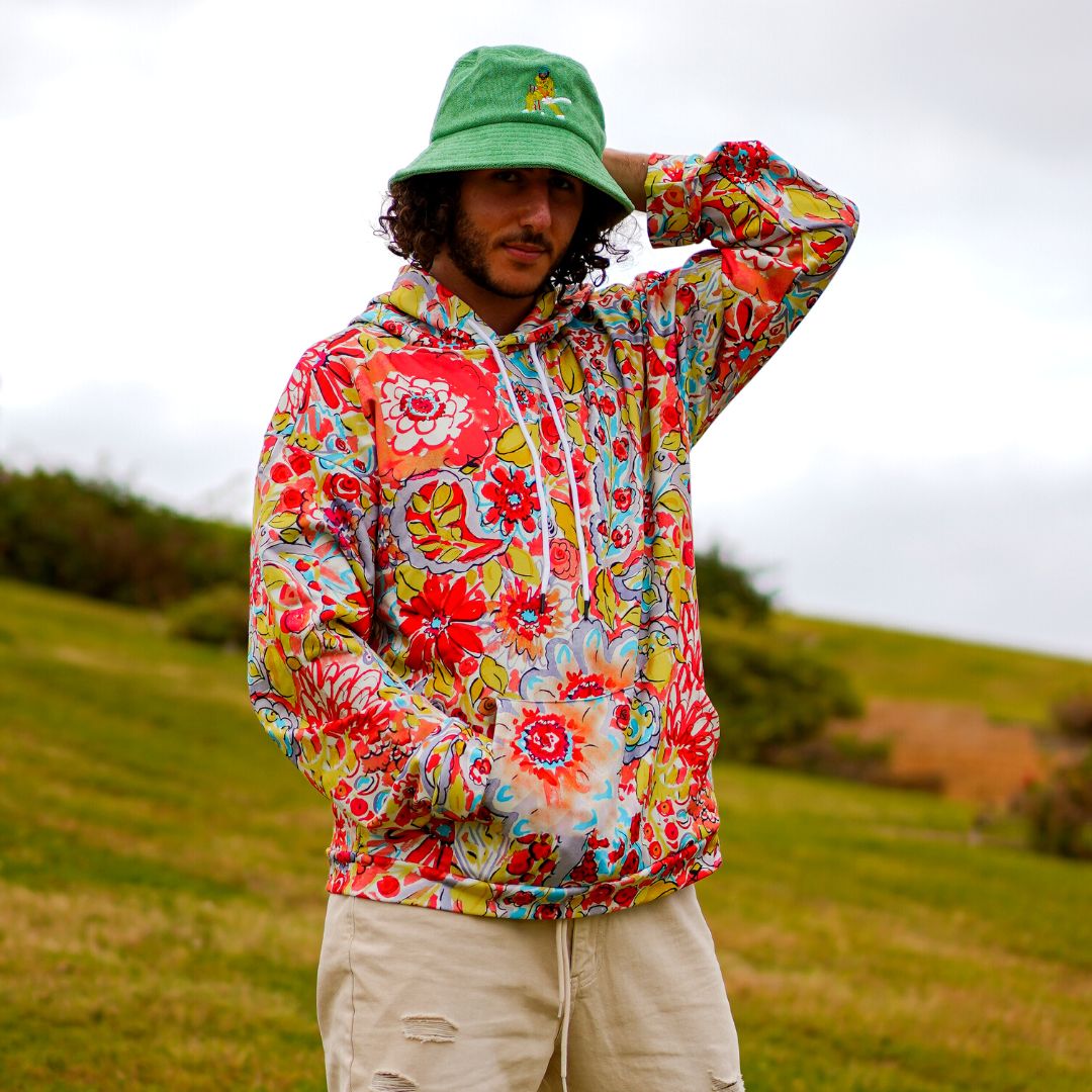 Reverse sweep - Green Terry Bucket Hat - Image 7