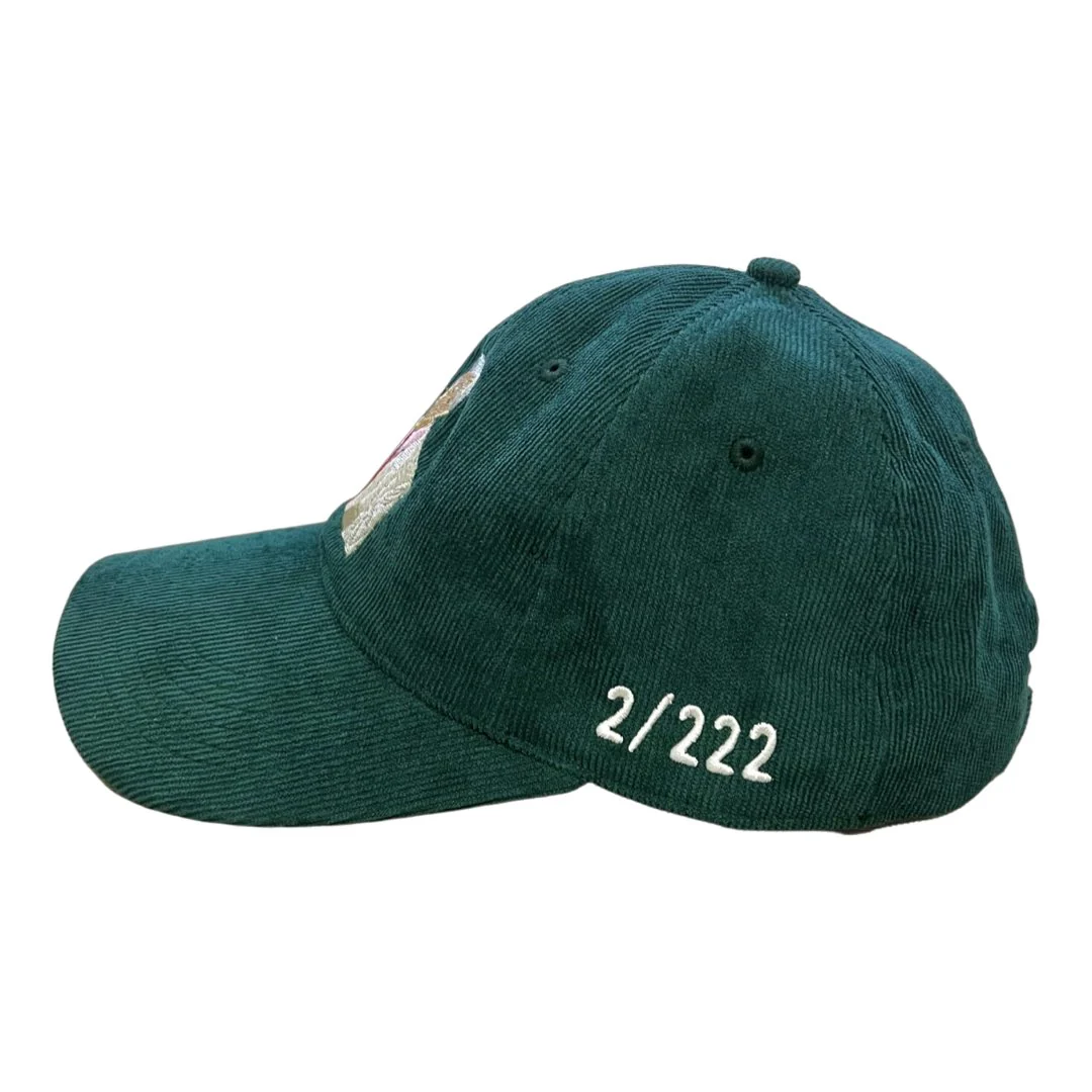 Richie Benaud Green Corduroy Hat - Image 6