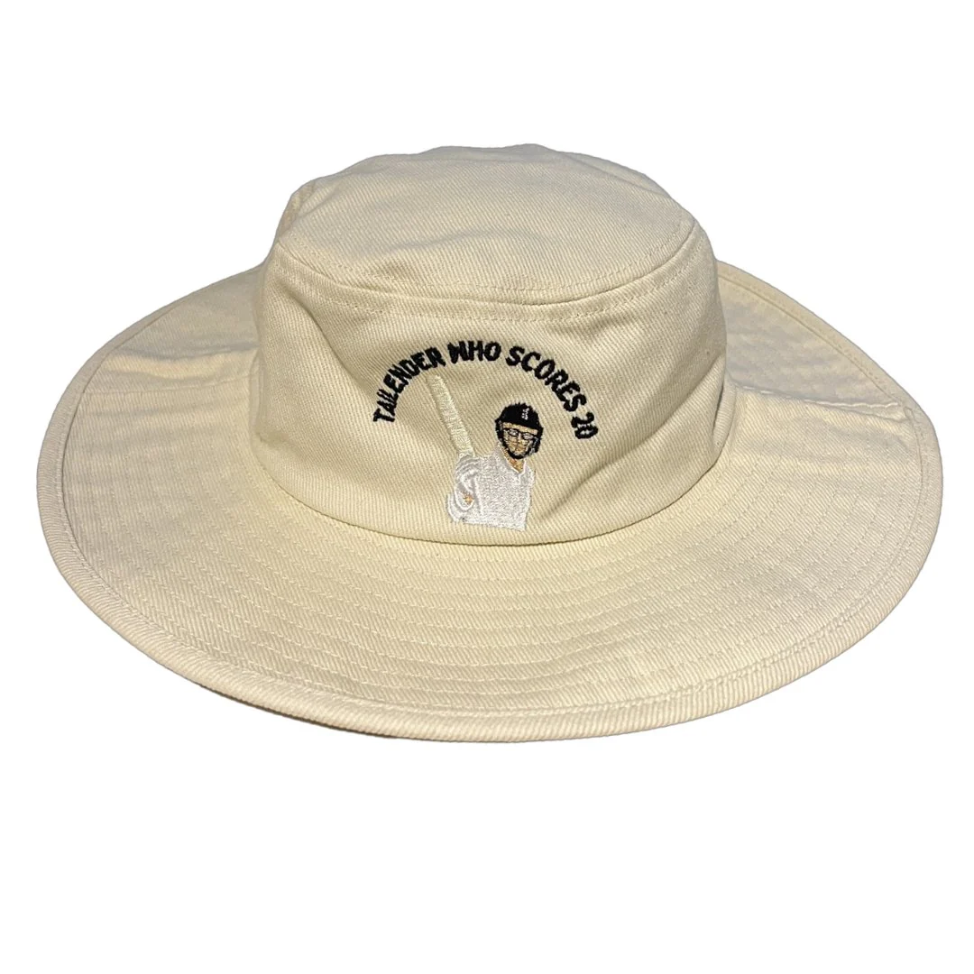 Tailender - Cream Floppy Cricket Hat - Image 3