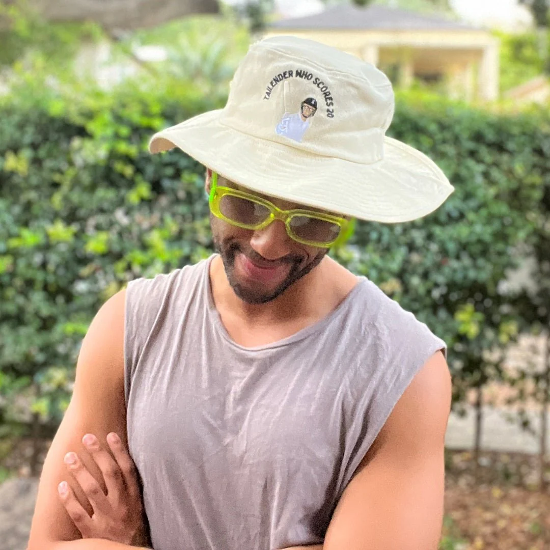 Tailender - Cream Floppy Cricket Hat - Image 5