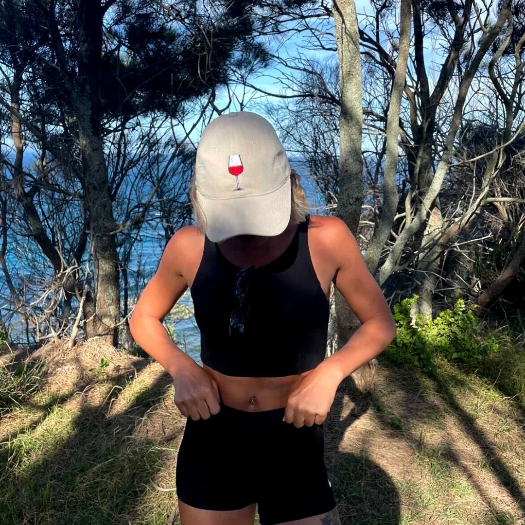 Vino O'clock - Wine White Corduroy Hat - Image 4