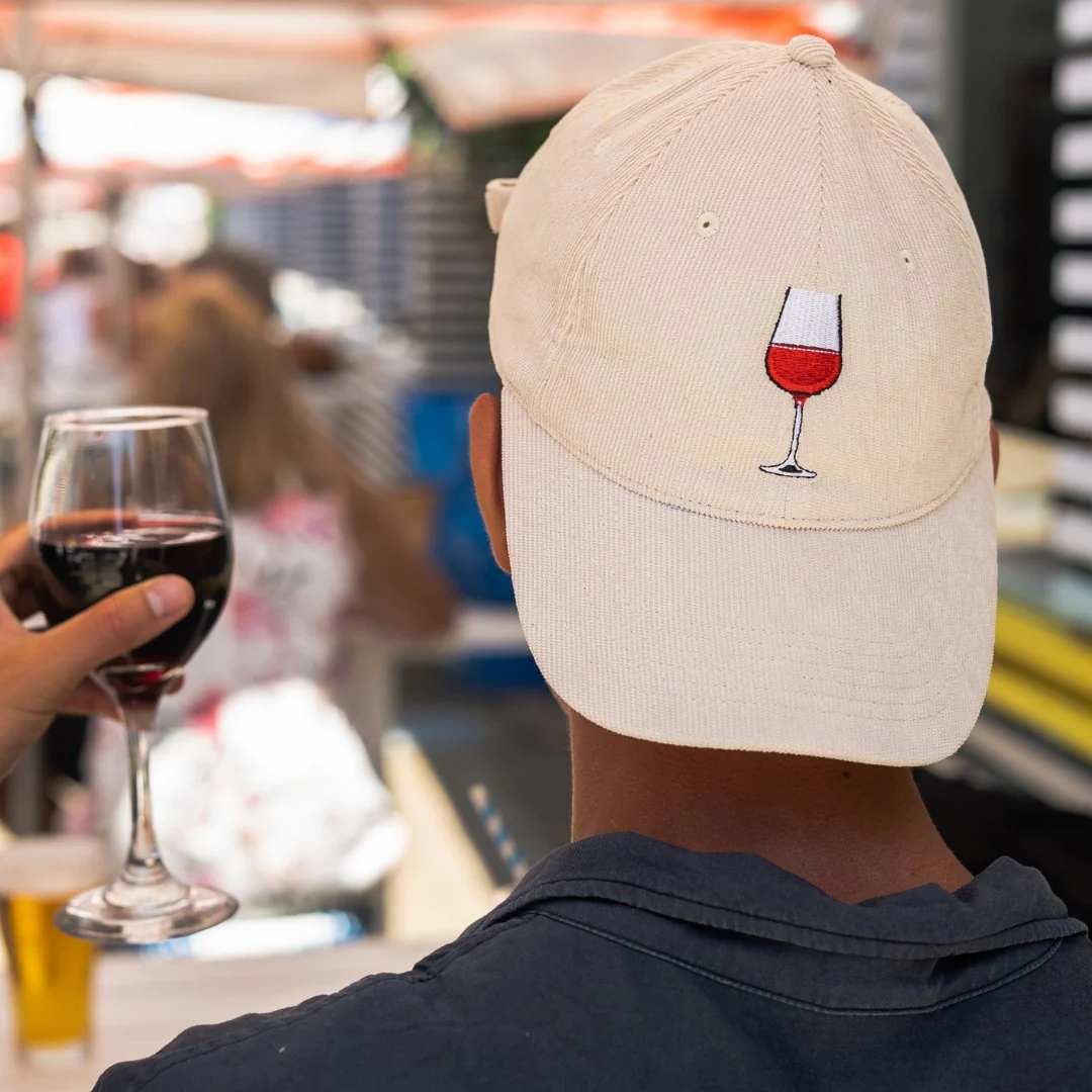Vino O'clock - Wine White Corduroy Hat - Image 5