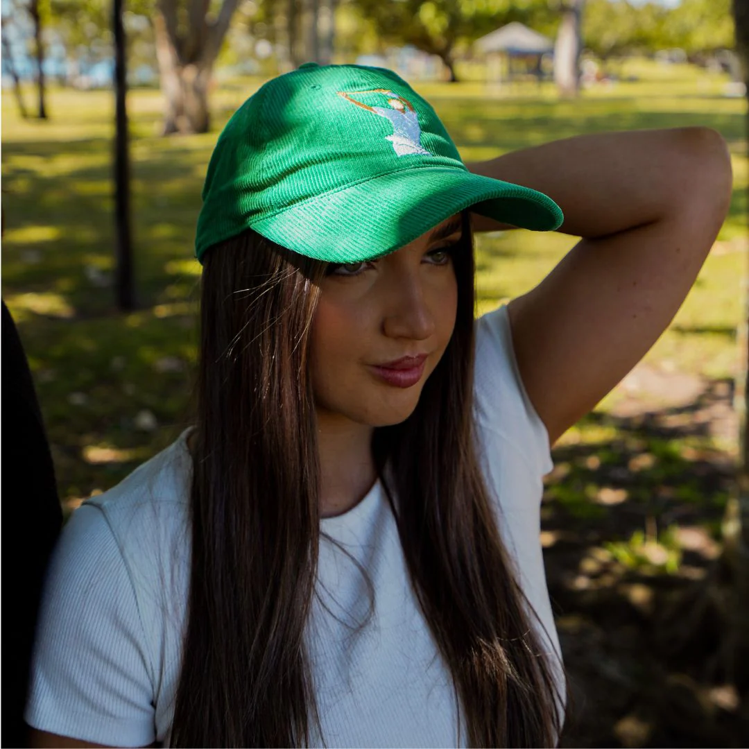 Warnie wicket celebration - green corduroy hat - Image 4