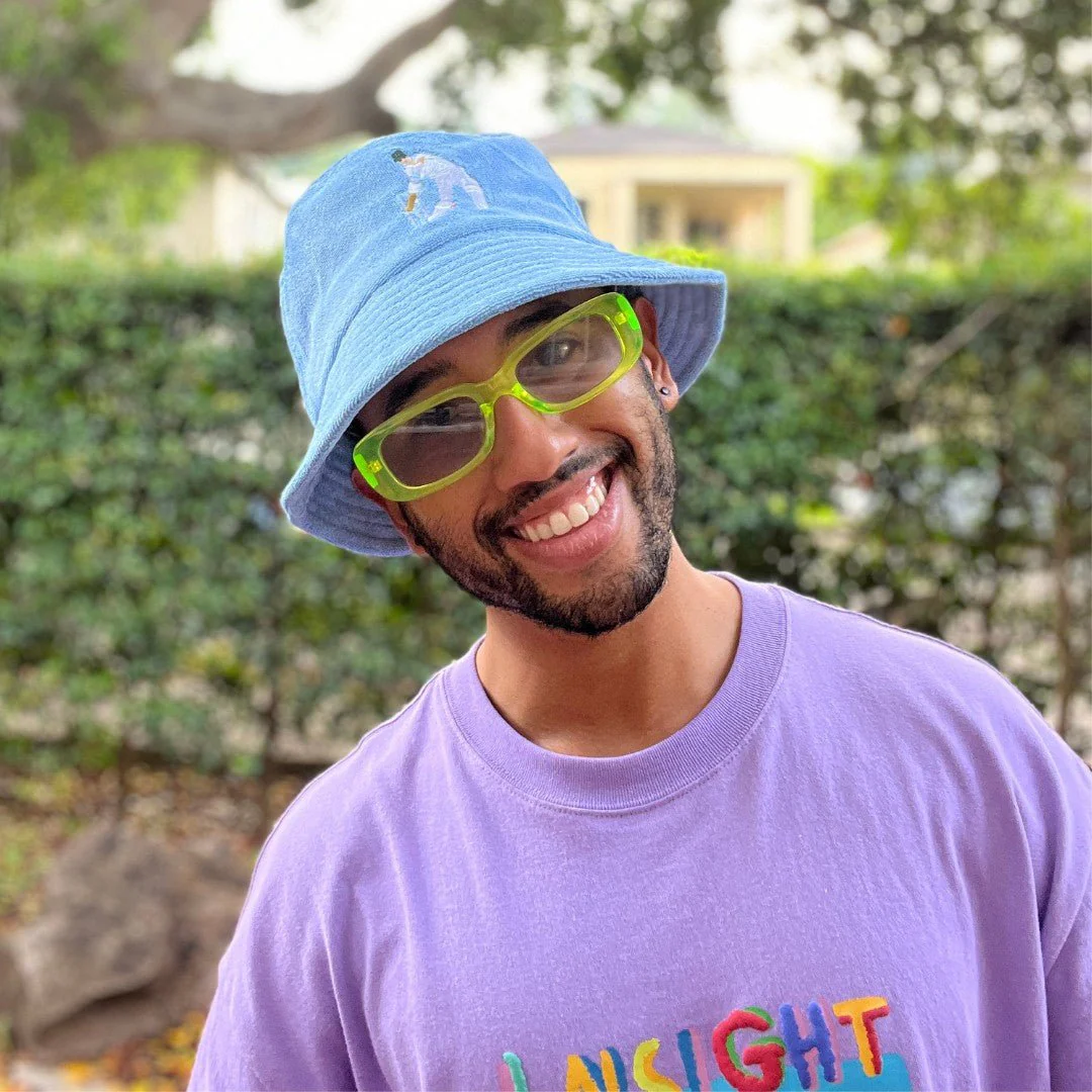 Wild Slog - Blue Terry Bucket Hat - Image 5